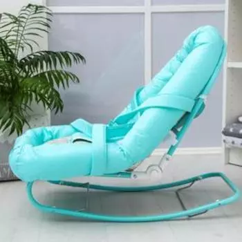 Детский шезлонг Polini kids Коты, бирюзовый