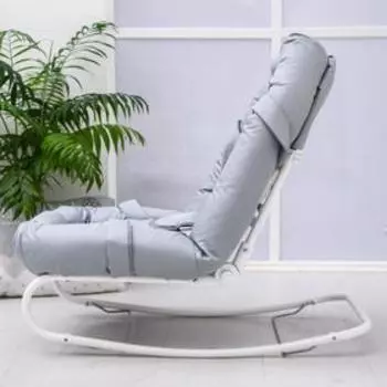 Детский шезлонг Polini kids Зигзаг, серый