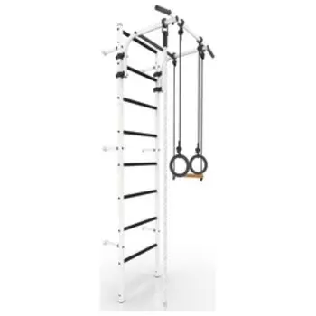 Детский спортивный комплекс «Атлет-1», ПВХ, 690 × 870 × 2300 мм, цвет белый/чёрный