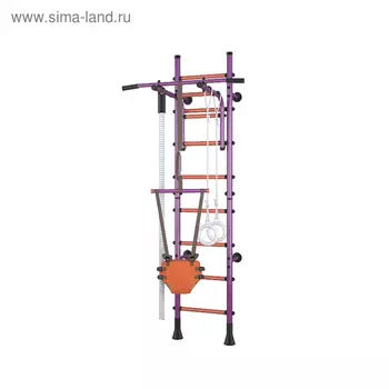 Детский спортивный комплекс Polini Sport Turbo, пристенный, фиолетовый