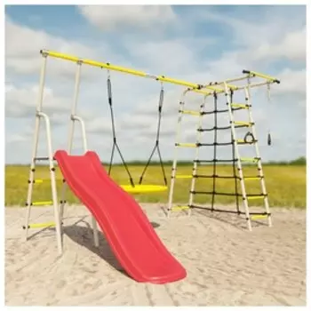 Детский спортивный комплекс уличный «Богатырь Плюс 2», качели гнездо