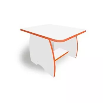 Детский столик, 620 × 500 × 450 мм, цвет белый / кромка манго