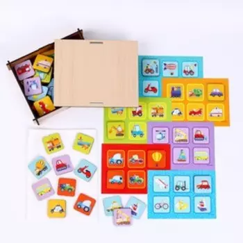 Лото детское «Транспорт», 36 деталей, 6 карточек