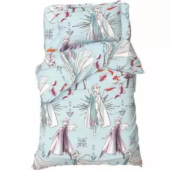 Постельное бельё 1,5 сп "Эльза и Анна" Холодное сердце 143*215 см, 150*214 см, 50*70 см -1 шт