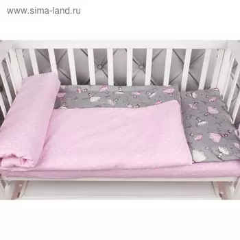 Детское постельное бельё Baby Boom, 75х125 см, 112х147 см, 40х60 см