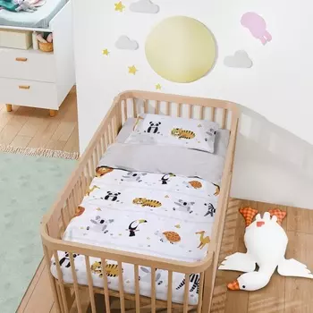 Постельное бельё ясельное «Крошка Я» Funny Zoo, бязь
