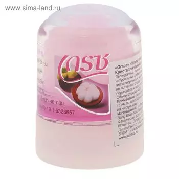 Дезодорант кристаллический Grace Mineral Herbal Deodorantс мангостином, 40 г