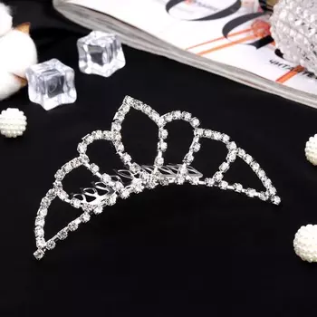 Диадема для волос «Медея», гармония, 104 см, серебро