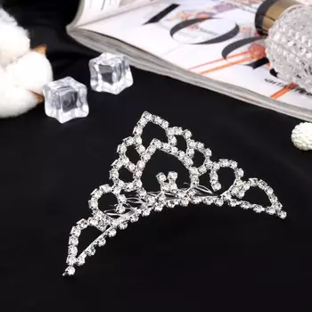 Диадема для волос «Медея», обаяние, 104 см, серебро