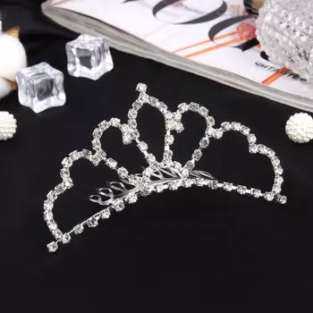 Диадема для волос «Медея», величие, 9.54 см, серебро