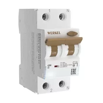 Дифференциальный автомат 1P+N 32 A 30 mА 6 kА C А W922P326