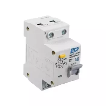 Дифференциальный автомат ETP АД-12, 30 мА, 10 А, 1P+N, хар-ка С