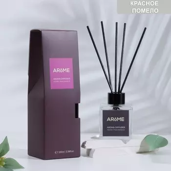 Диффузор ароматический "Arome", 100 мл, красное помело
