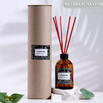 Диффузор ароматический, "LONDON", ветивер, пачули, 100мл