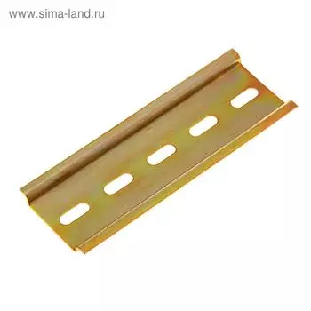 DIN-рейка L 100, оцинкованная, цвет желтый