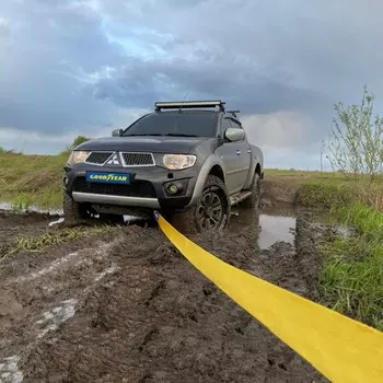 Динамическая стропа, рывковая с шаклом Goodyear, 7 тонн, 6 метров