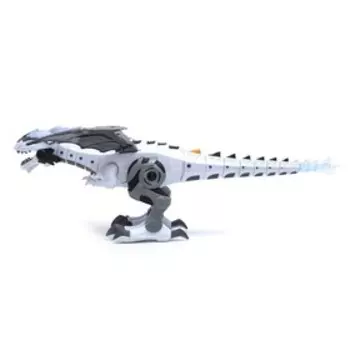 Динозавр «Техно», эффект дыма, свет и звук, работает от батареек, цвет белый