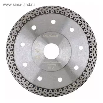 Диск алмазный GROSS, 230 22,2 мм, тонкий, сплошной (Jaguar), мокрое резание