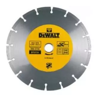 Диск алмазный отрезной Dewalt DT3731, сегментный, универсальный, сухой рез, 230х2.3х22.2 мм