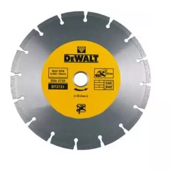 Диск алмазный отрезной Dewalt DT3731, сегментный, универсальный, сухой рез, 230х2.3х22.2 мм
