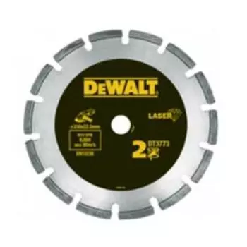 Диск алмазный отрезной Dewalt DT3773, сегментный, мрамор/гранит, сухой рез, 230х2.4х22.2 мм