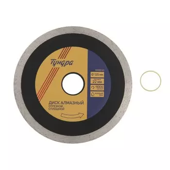 Диск алмазный отрезной ТУНДРА ПРОФИ, для реза плитки, сплошной, мокрый рез, 1251.422 мм