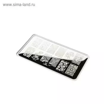 Диск для стемпинга металлический «Цветочные поля», 12 6 см