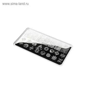 Диск для стемпинга металлический «Фигуры», 12 6 см