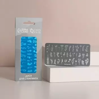 Диск для стемпинга металлический «Floral vibe», 12 6 см