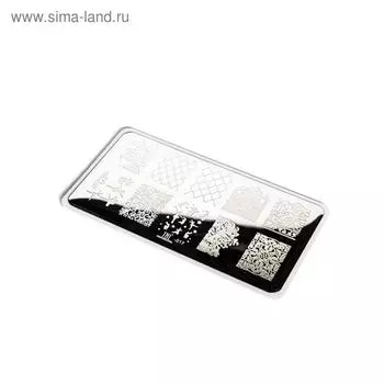 Диск для стемпинга металлический «Лебединое озеро», 12 6 см