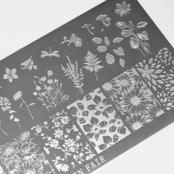 Пластина для стемпинга металлическая «Природа», 12 6 см