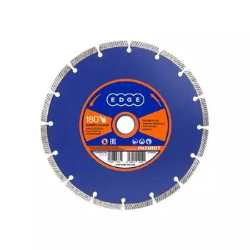 Диск EDGE by PATRIOT алмазный, сегментный, универсальный, сухой рез, 180х22.23 мм