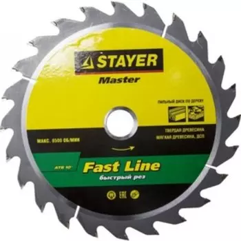 Диск пильный по дереву STAYER FAST-Line 3680-210-30-24, 210х30 мм, 24Т