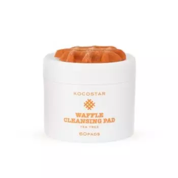Диски для лица Kocostar Waffle Cleansing Pad, с экстрактом чайного дерева, очищающие