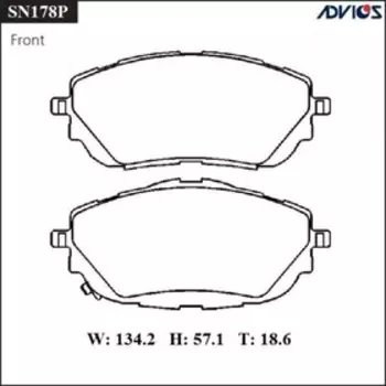 Дисковые тормозные колодки ADVICS SN178P