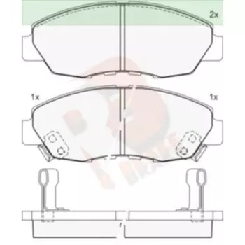 Дисковые тормозные колодки R BRAKE RB1329