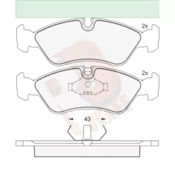 Дисковые тормозные колодки R BRAKE RB1366