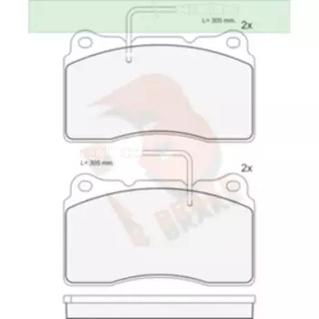 Дисковые тормозные колодки R BRAKE RB1424