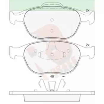 Дисковые тормозные колодки R BRAKE RB1537