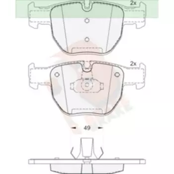 Дисковые тормозные колодки R BRAKE RB1574