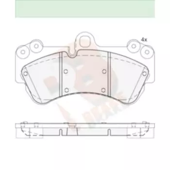 Дисковые тормозные колодки R BRAKE RB1620