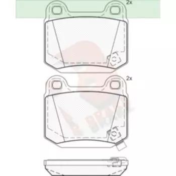 Дисковые тормозные колодки R BRAKE RB1634