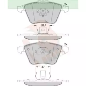 Дисковые тормозные колодки R BRAKE RB1652