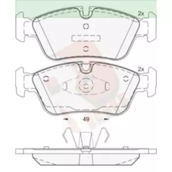 Дисковые тормозные колодки R BRAKE RB1698