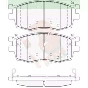 Дисковые тормозные колодки R BRAKE RB1711