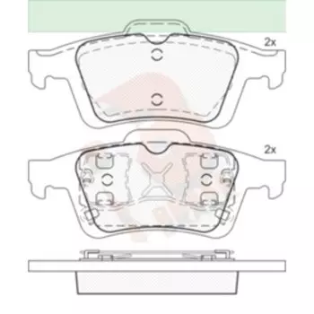 Дисковые тормозные колодки R BRAKE RB1743