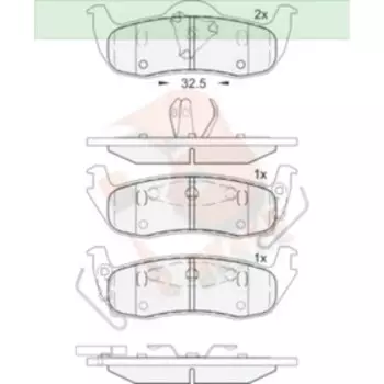 Дисковые тормозные колодки R BRAKE RB1766
