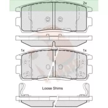 Дисковые тормозные колодки R BRAKE RB1799