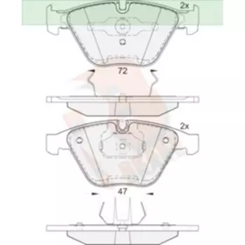 Дисковые тормозные колодки R BRAKE RB1814