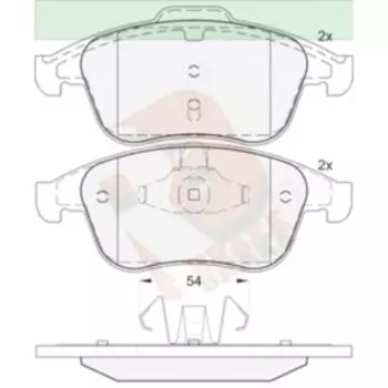 Дисковые тормозные колодки R BRAKE RB1856